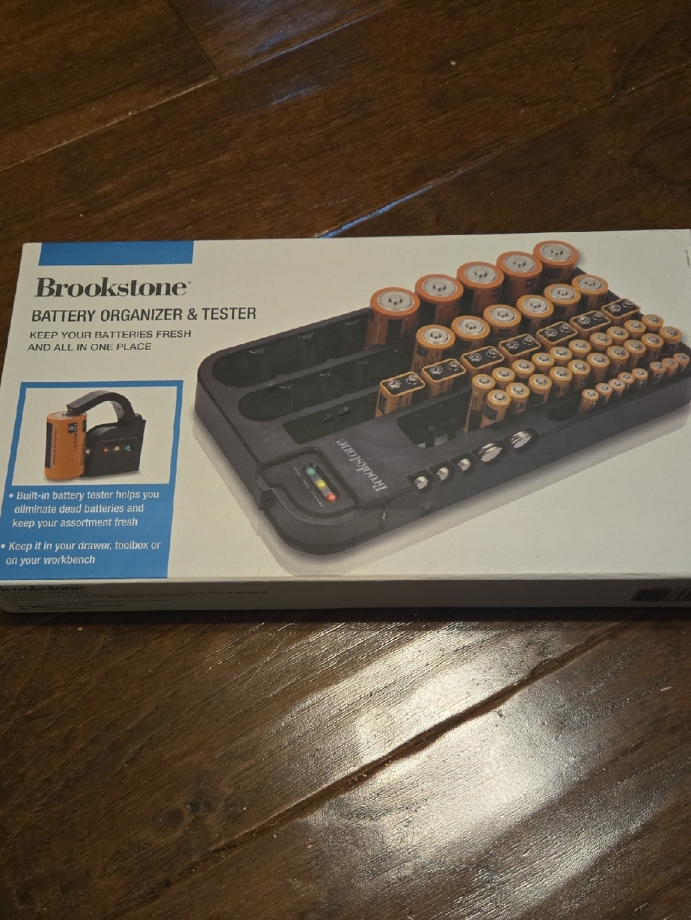 Brookstone Battery Tester and Organizer